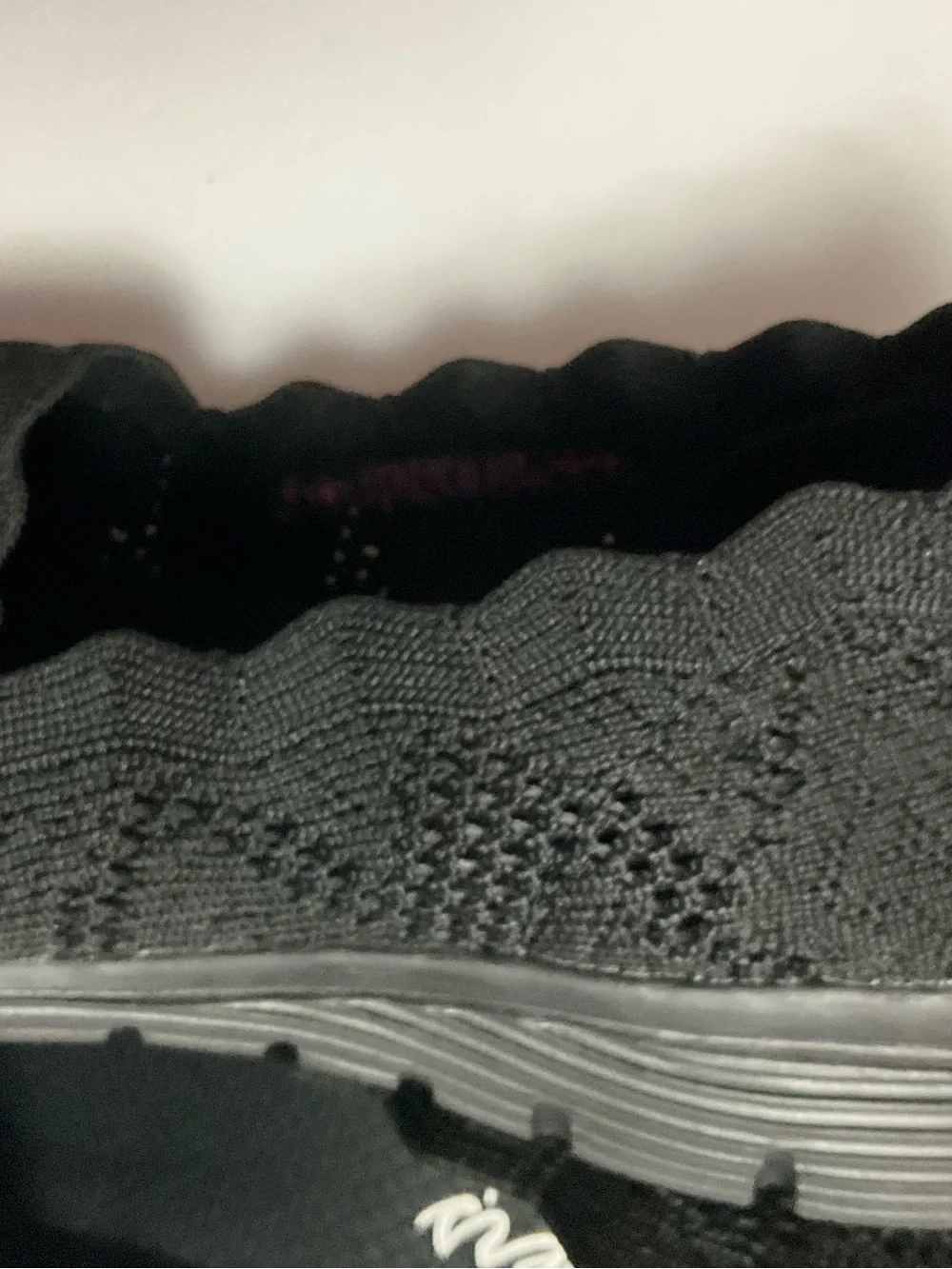 Skechers Women's Black Slip-On Knit Memory Foam Flats